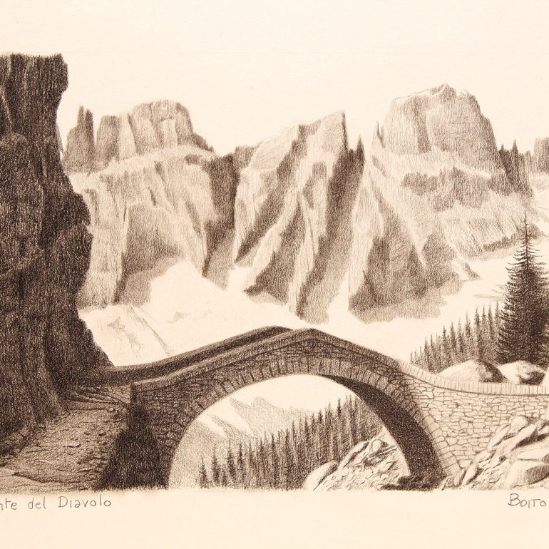 disegno a matita paesaggio