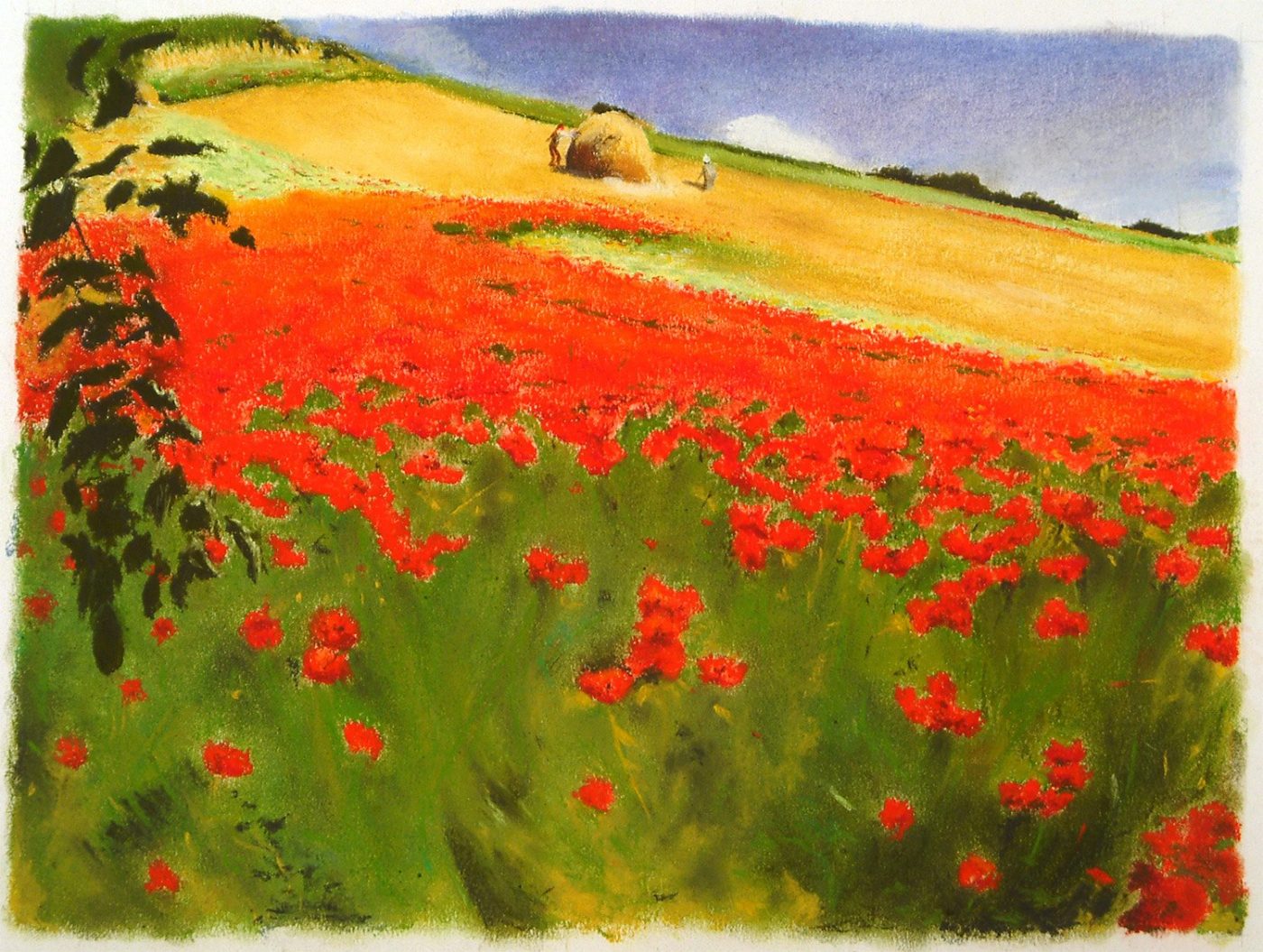 paesaggio a pastelli