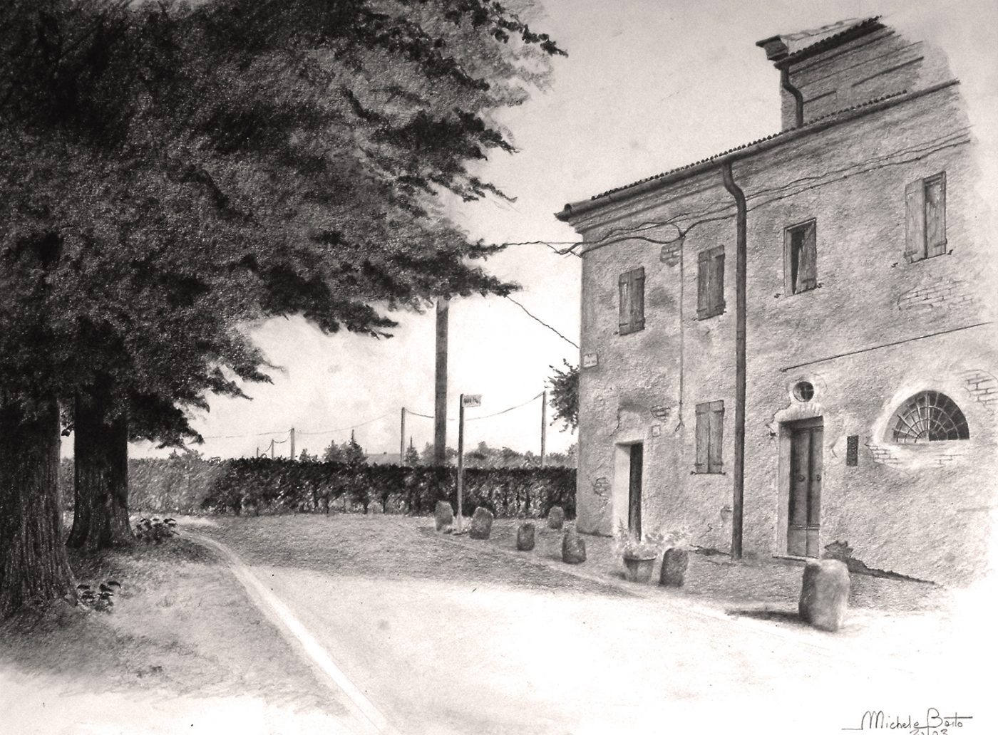 paesaggio a matita