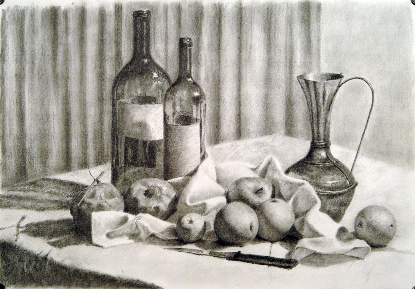 natura morta disegno
